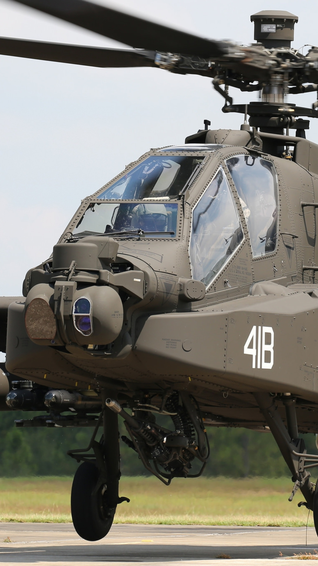 Fondo de pantalla Boeing AH 64 Apache 1080x1920