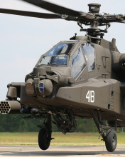 Das Boeing AH 64 Apache Wallpaper 176x220
