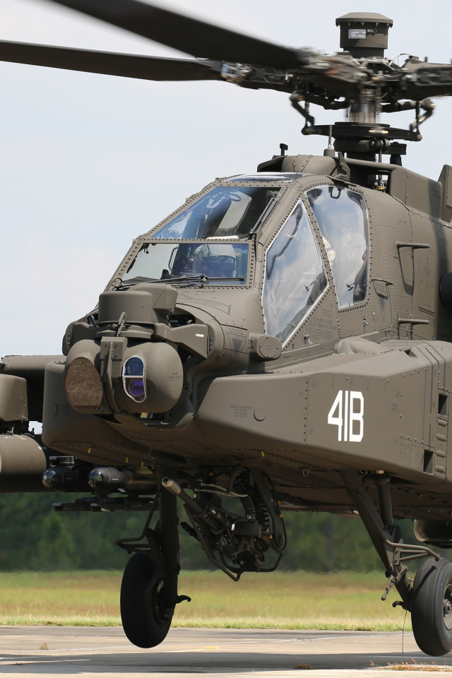 Обои Boeing AH 64 Apache 640x960