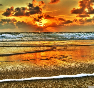 Beach Hdr - Obrázkek zdarma pro 1024x1024