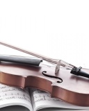 Das Violin and sheet music Wallpaper 128x160
