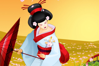 Geisha Background for Android, iPhone and iPad