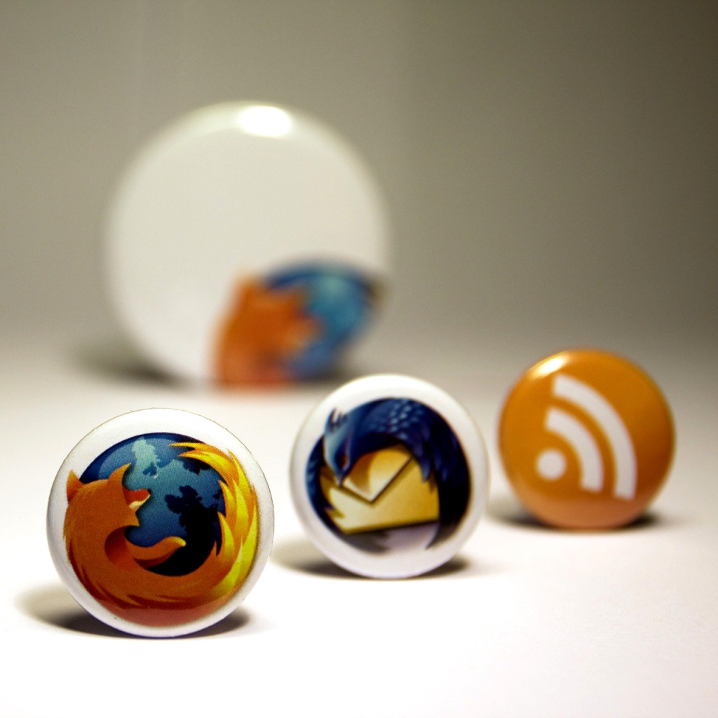 Das Firefox Browser Icons Wallpaper 1024x1024