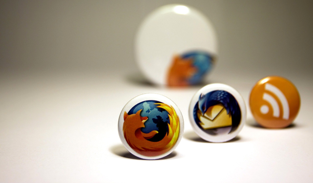 Das Firefox Browser Icons Wallpaper 1024x600