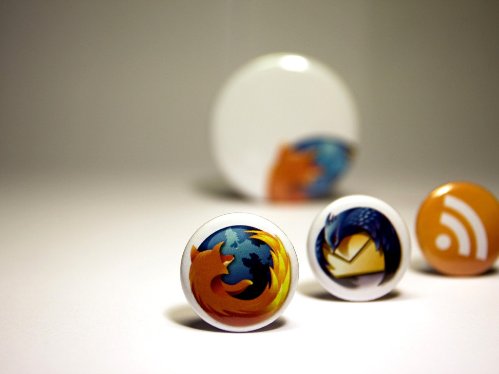 Firefox Browser Icons wallpaper 1024x768