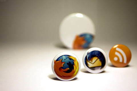 Das Firefox Browser Icons Wallpaper 480x320