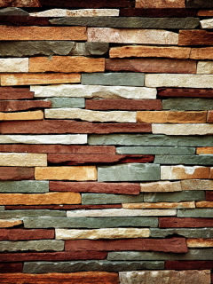 Das Stone Wall Wallpaper 240x320