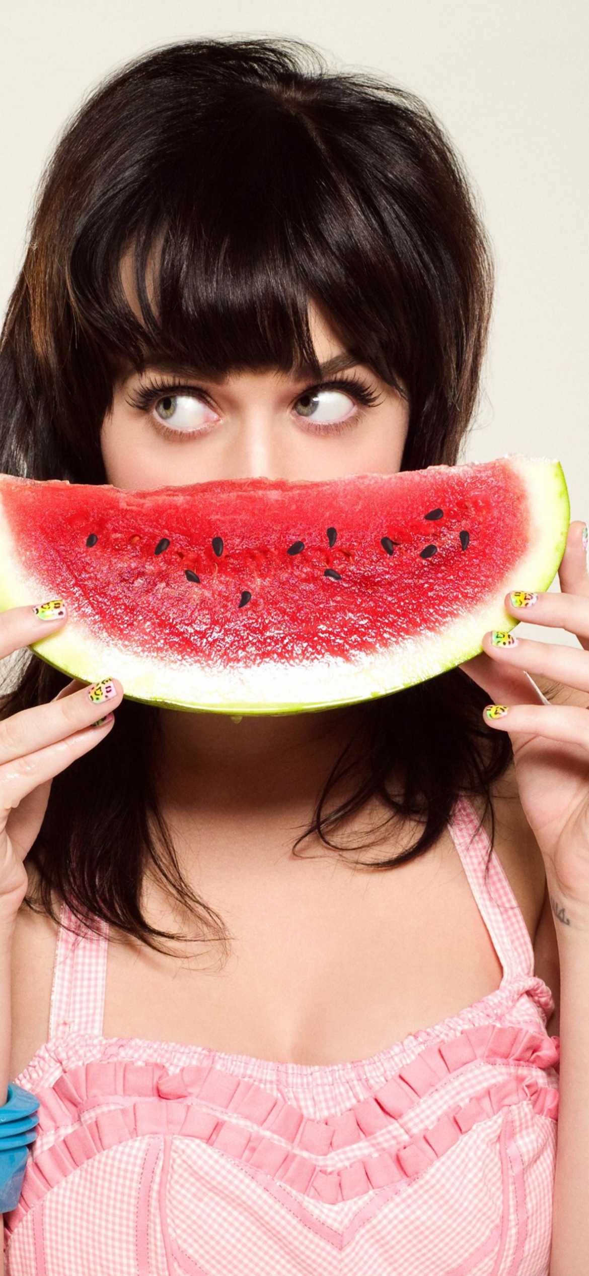 Katy Perry Watermelon Smile wallpaper 1170x2532