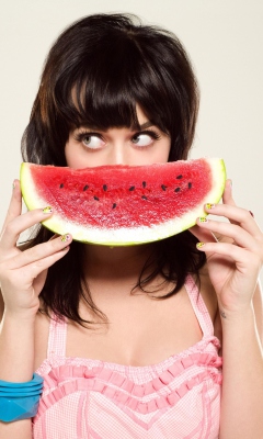 Screenshot №1 pro téma Katy Perry Watermelon Smile 240x400