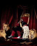 Sfondi Lebron James With Lions 128x160