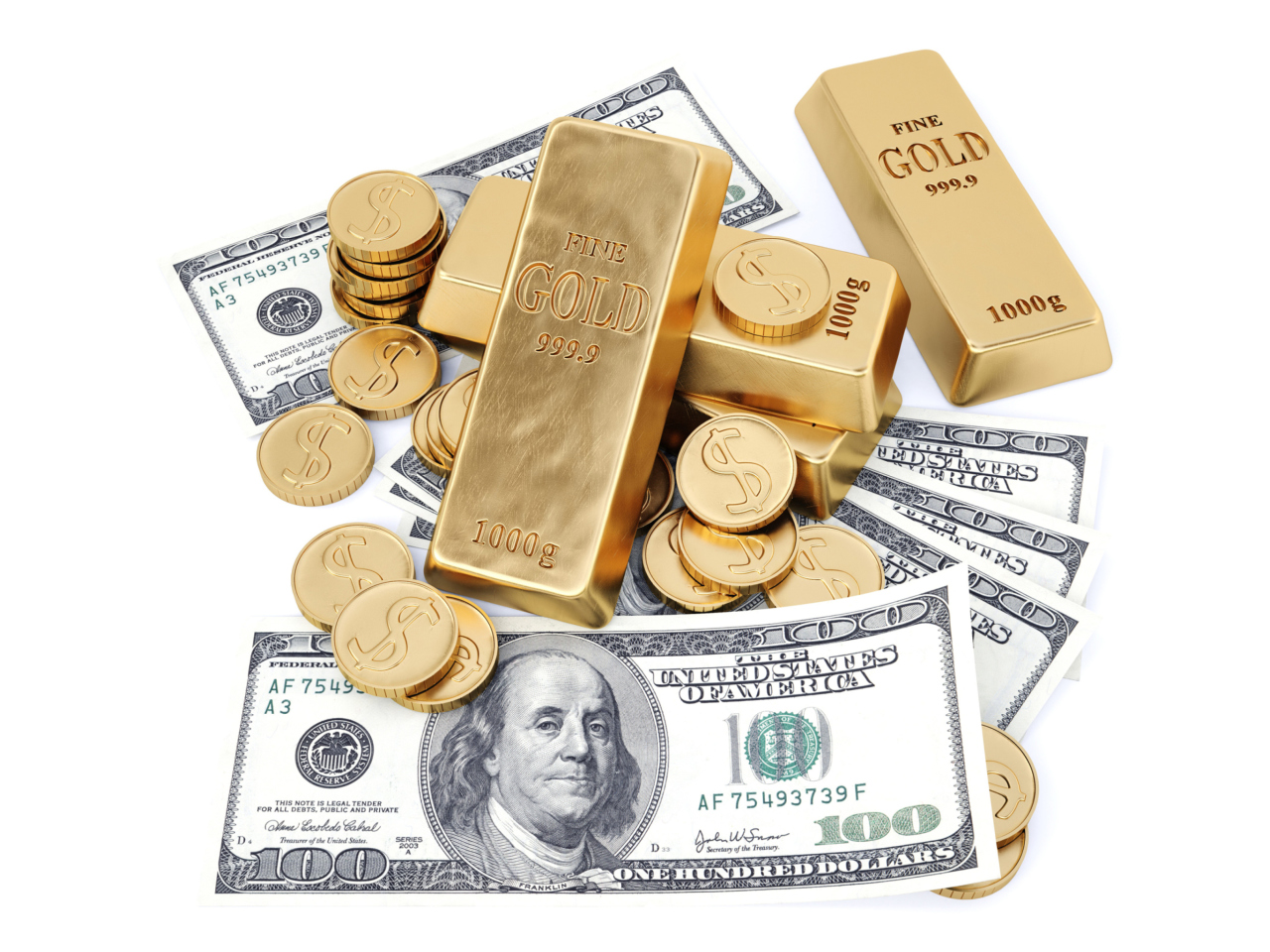 Sfondi Money And Gold 1280x960
