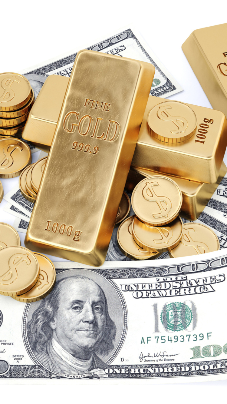 Money And Gold wallpaper 750x1334