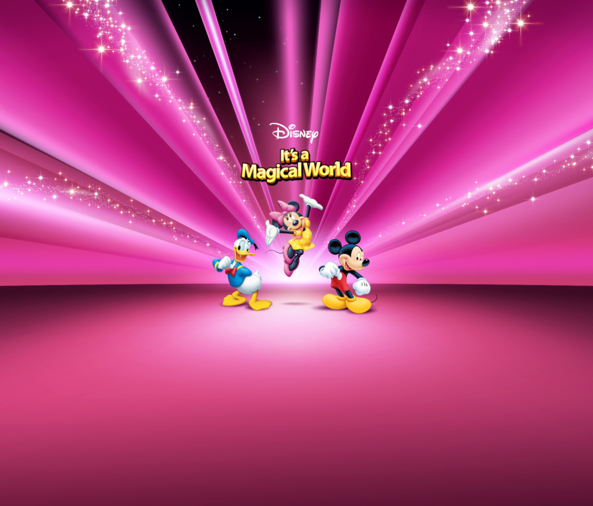 Screenshot №1 pro téma Disney Characters Pink Wallpaper 1200x1024