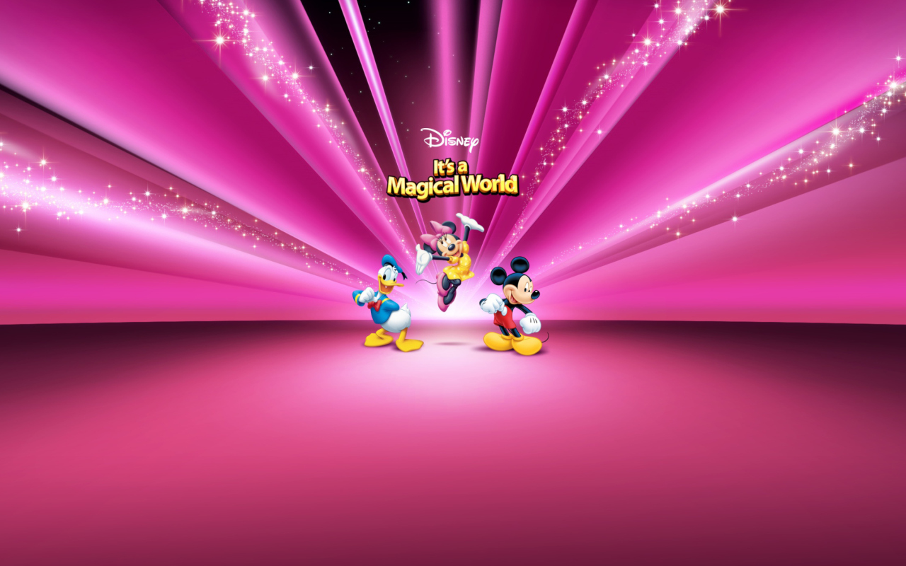 Sfondi Disney Characters Pink Wallpaper 1280x800