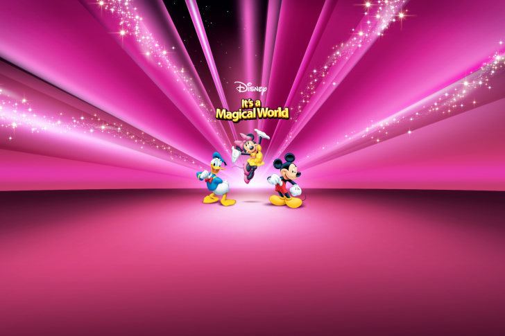 Disney Characters Pink Wallpaper wallpaper