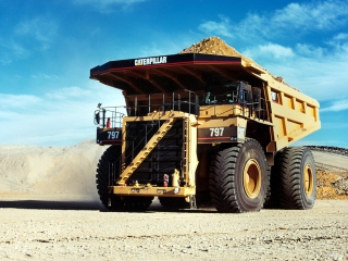 Sfondi Caterpillar - Dump Truck 320x240