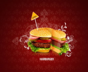 Hamburger wallpaper 176x144