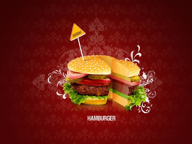 Hamburger wallpaper 640x480