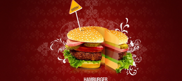 Hamburger wallpaper 720x320