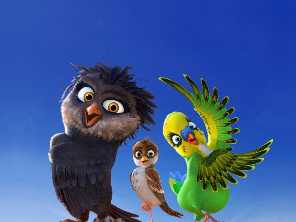 Das Angry Birds the Movie Wallpaper 1024x768