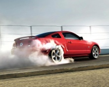 Das Red Mustang GT Best USA Sporcar Wallpaper 220x176