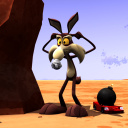 Das Wile E Coyote and Road Runner Wallpaper 128x128