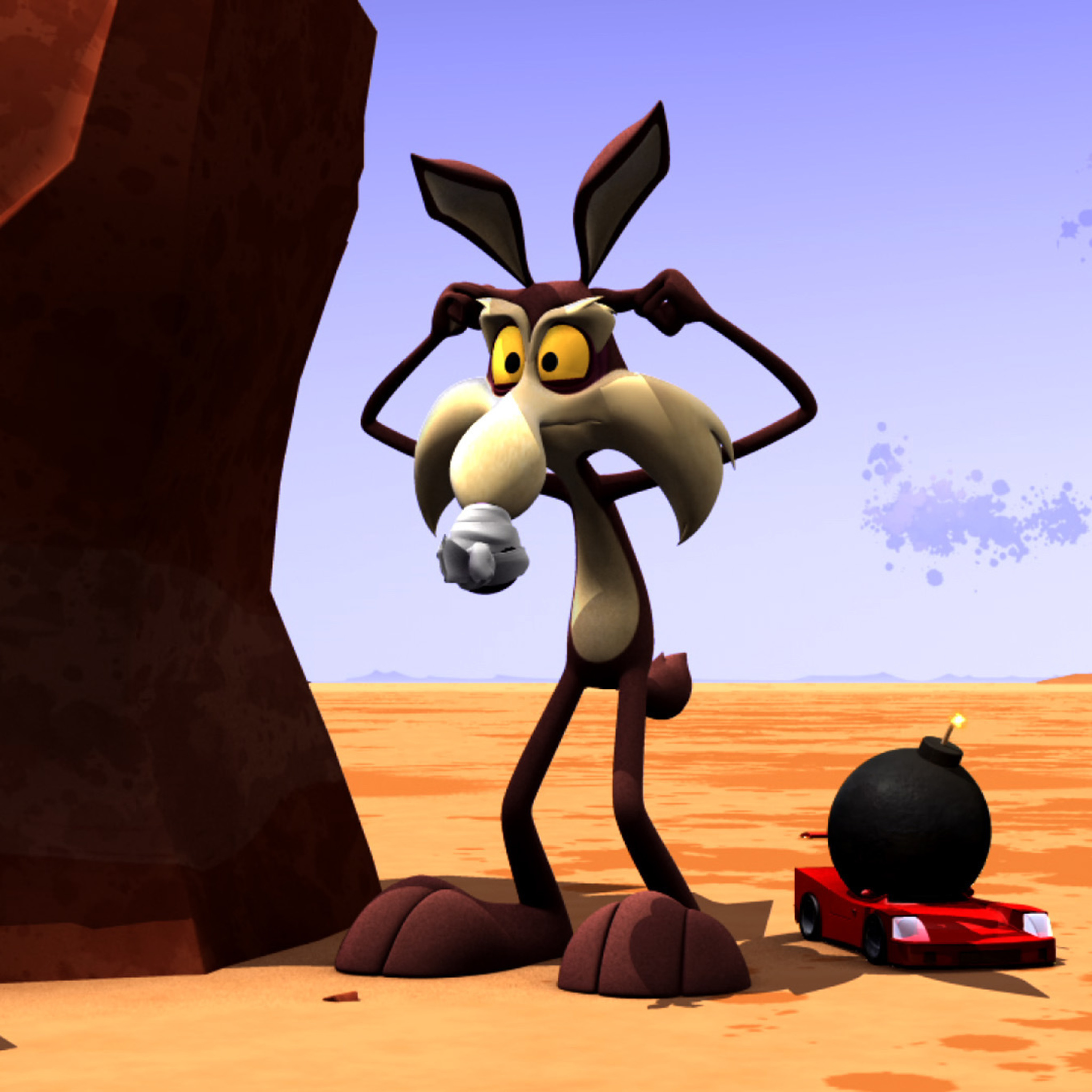 Wile E Coyote and Road Runner wallpaper 2048x2048