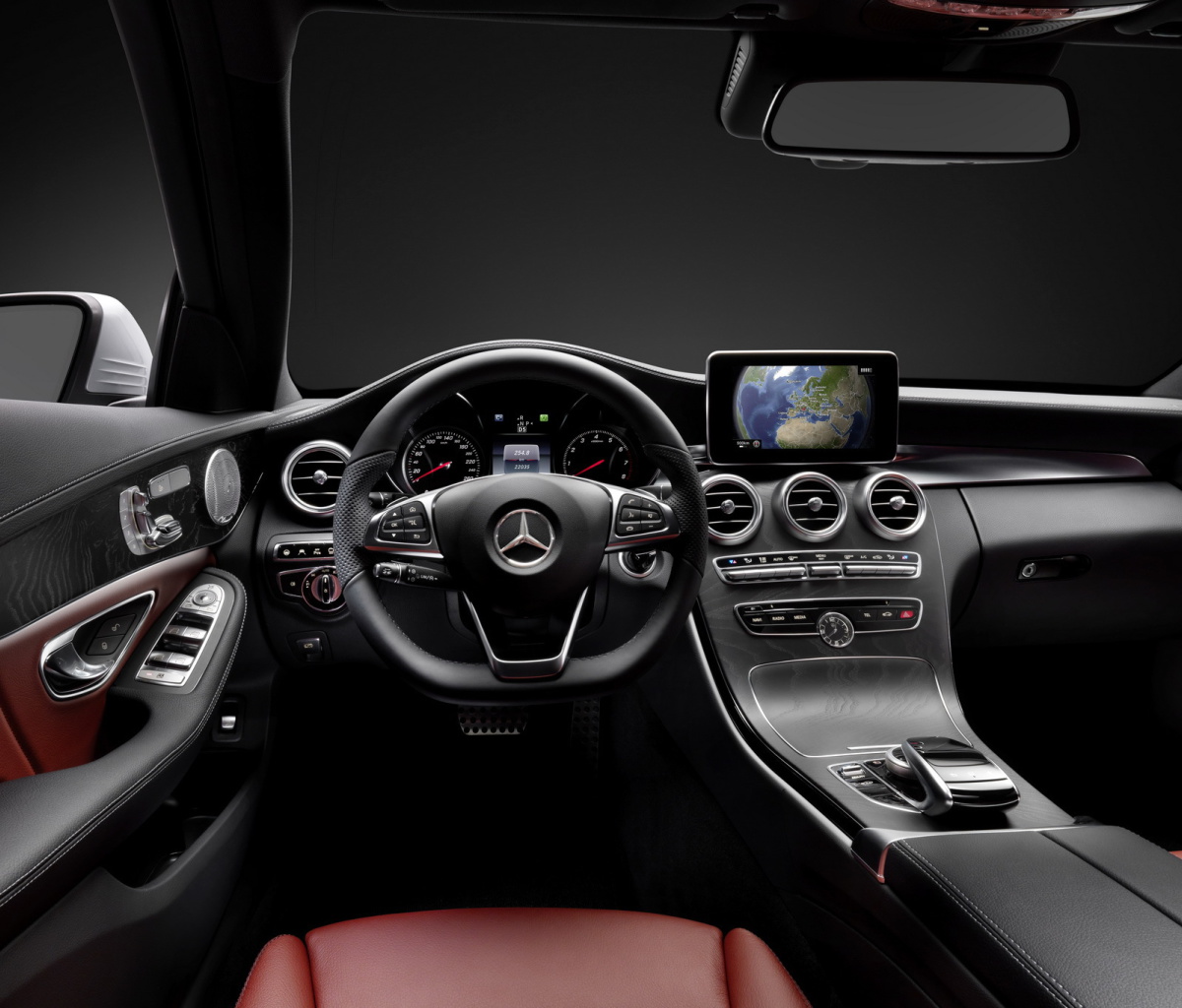 Screenshot №1 pro téma Mercedes Benz C250 AMG W205 2014 Luxury Interior 1200x1024