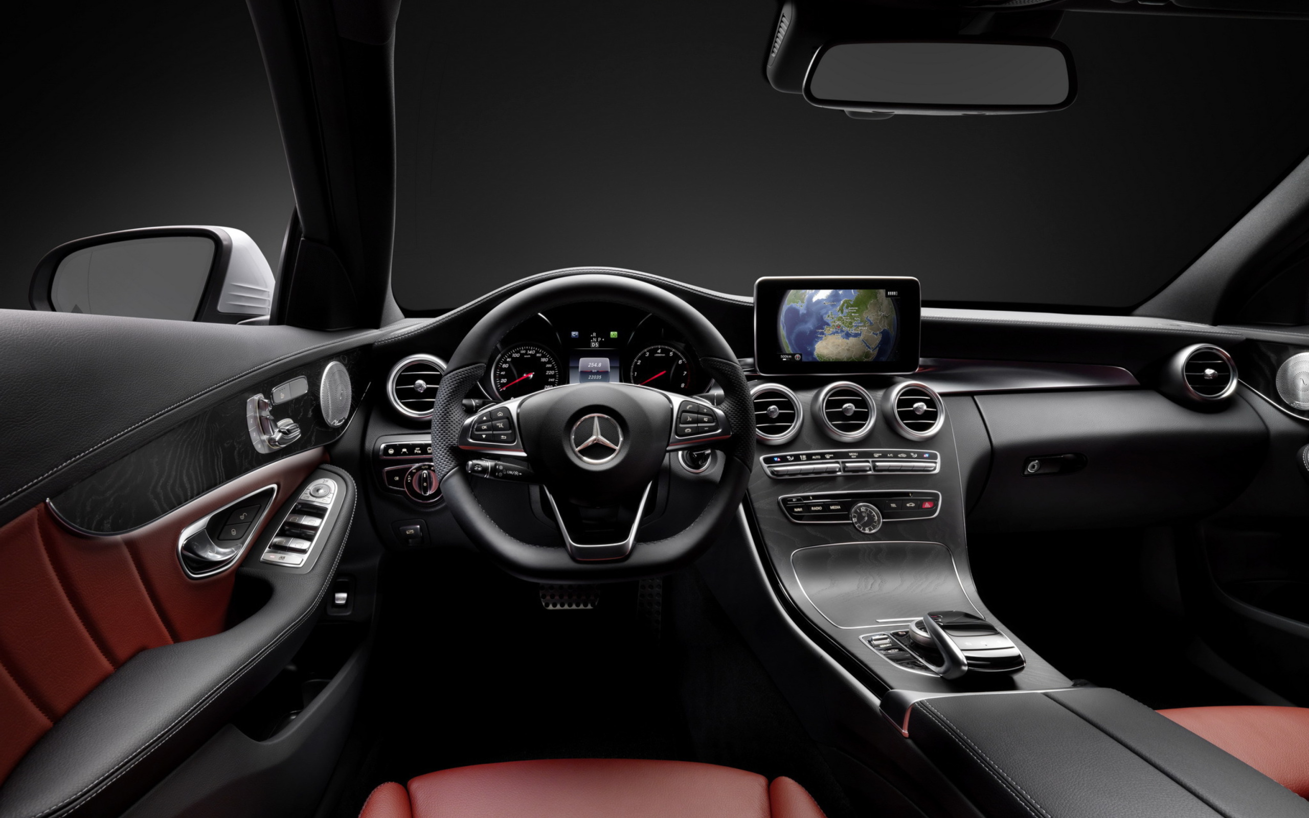 Fondo de pantalla Mercedes Benz C250 AMG W205 2014 Luxury Interior 2560x1600