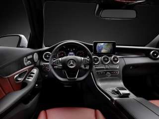 Das Mercedes Benz C250 AMG W205 2014 Luxury Interior Wallpaper 320x240