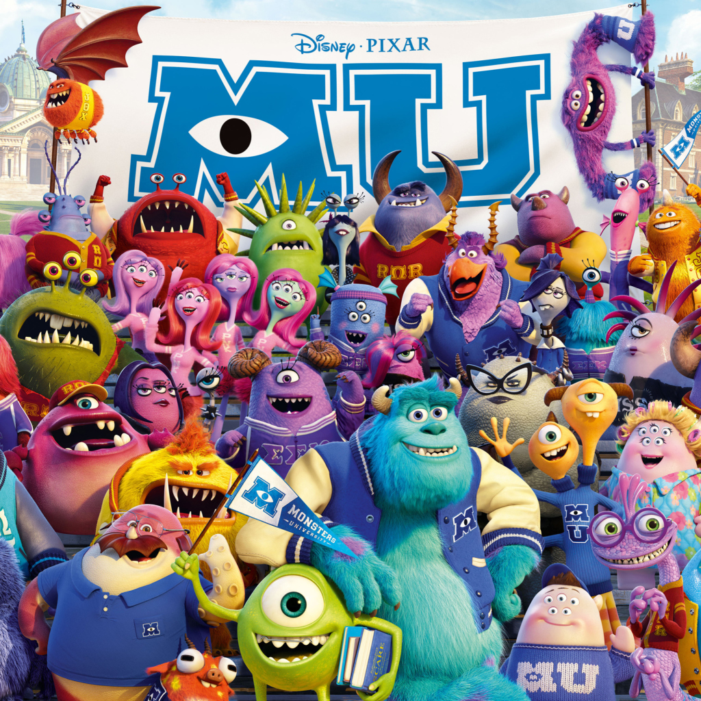 Обои Monsters University Pixar 1024x1024