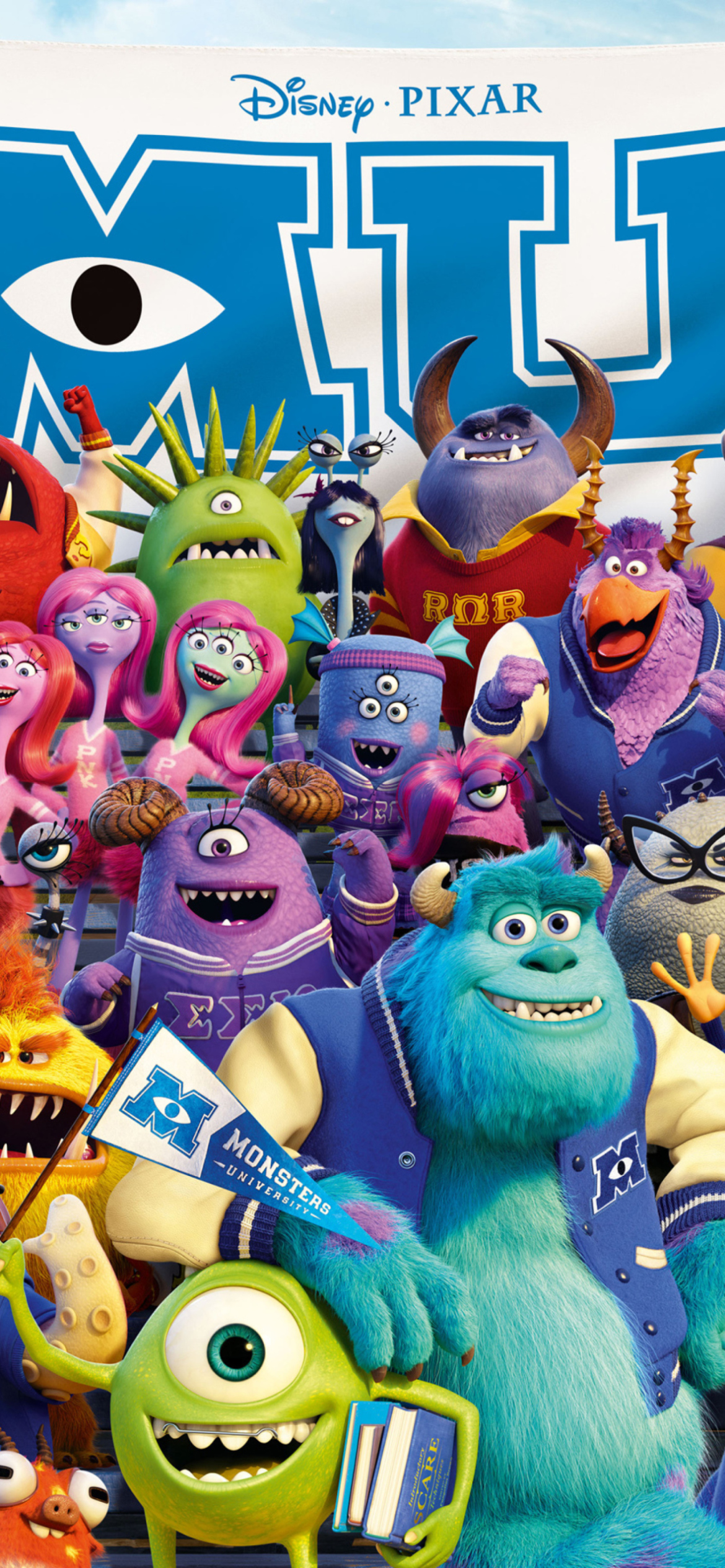Monsters University Pixar Wallpaper for iPhone 12 Pro