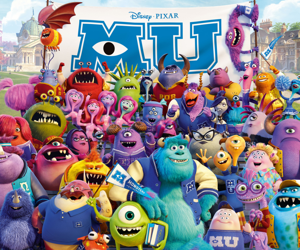 Monsters University Pixar wallpaper 960x800