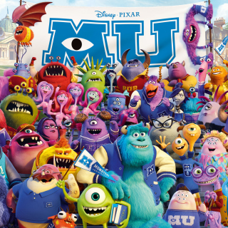 Monsters University Pixar papel de parede para celular para iPad
