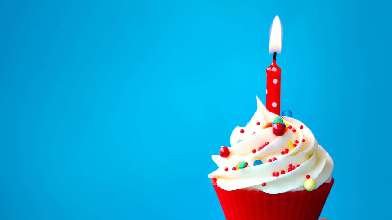 Fondo de pantalla Happy Birthday Cupcake 1280x720