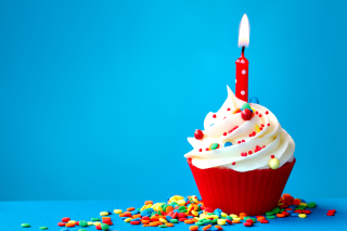 Happy Birthday Cupcake - Obrázkek zdarma 