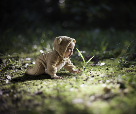Fondo de pantalla Cute Baby Crawling 480x400