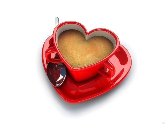 Das Cup Of Love Wallpaper 640x480