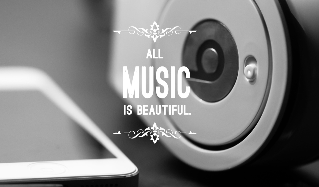 Music Is Beautiful wallpaper 1024x600