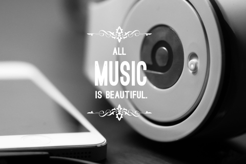 Sfondi Music Is Beautiful 480x320