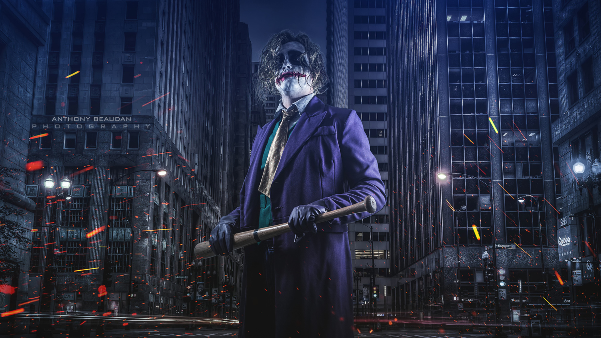 Sfondi Joker Cosplay 1920x1080