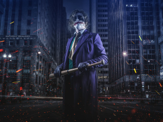 Das Joker Cosplay Wallpaper 320x240