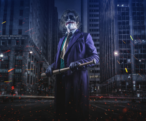 Joker Cosplay wallpaper 480x400