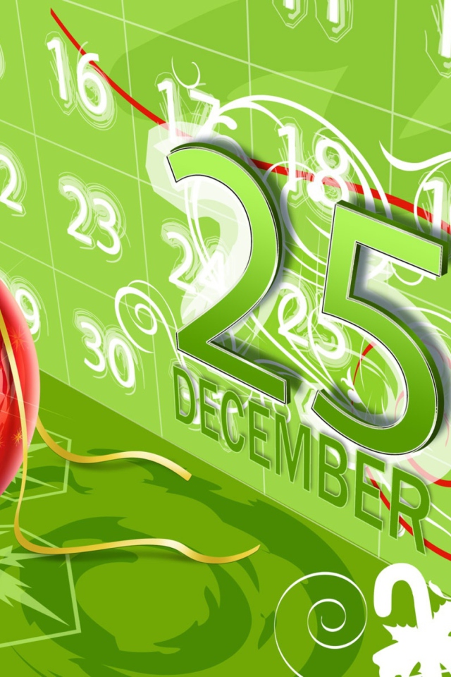 December Christmas wallpaper 640x960