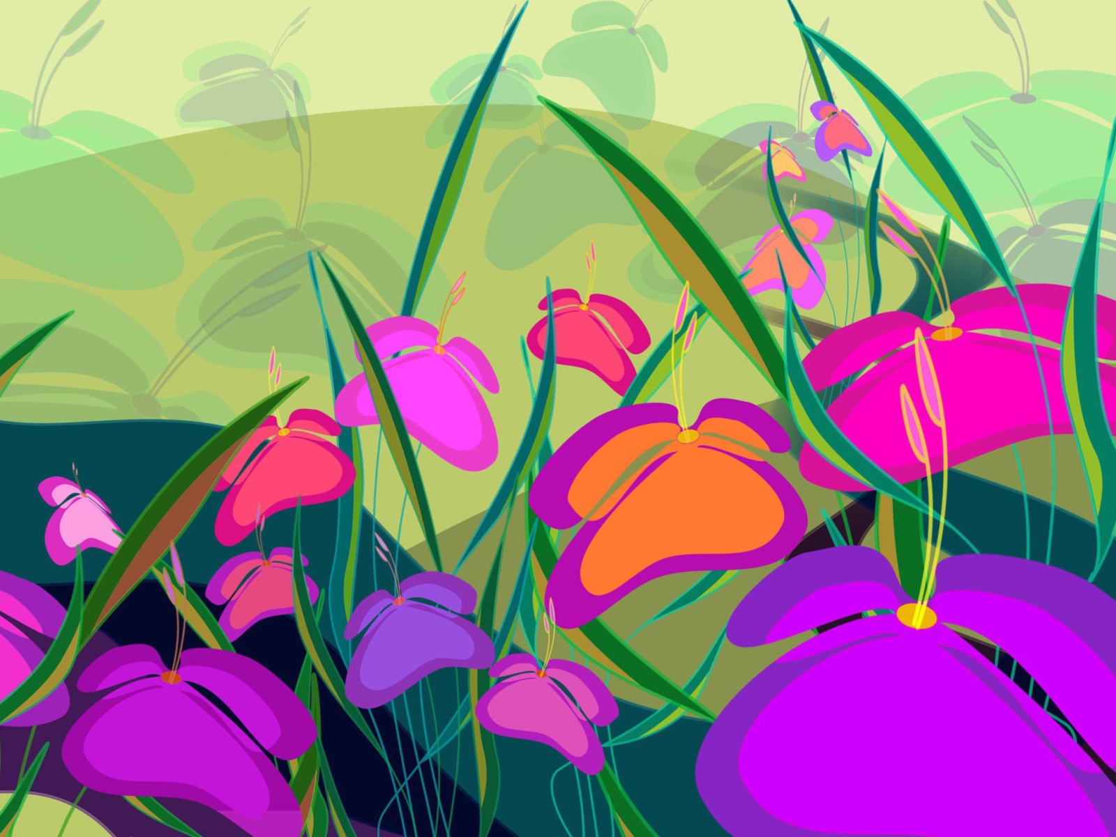 Fondo de pantalla Meadow Flowers 1600x1200