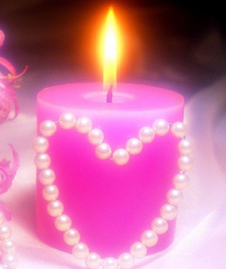 Kostenloses Heart Candle Wallpaper für 240x320