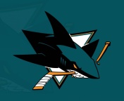 Das San Jose Sharks NHL Team Wallpaper 176x144