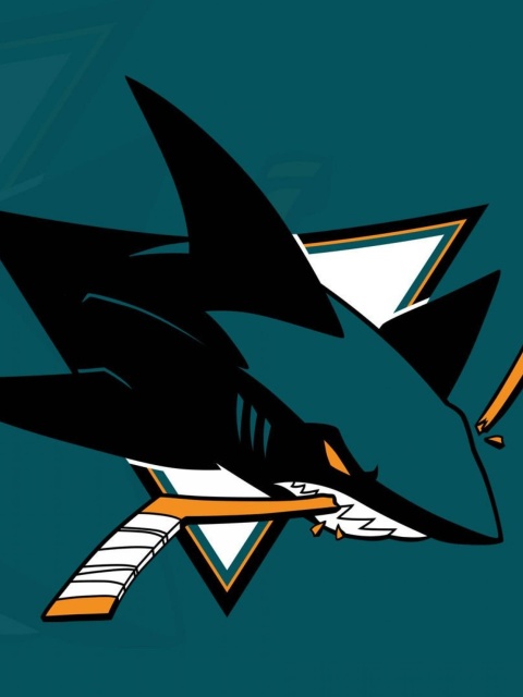 Das San Jose Sharks NHL Team Wallpaper 480x640