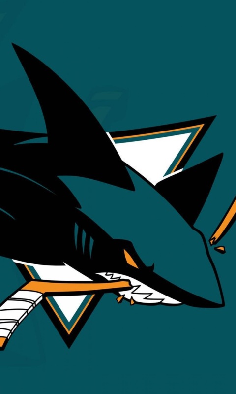 Das San Jose Sharks NHL Team Wallpaper 480x800