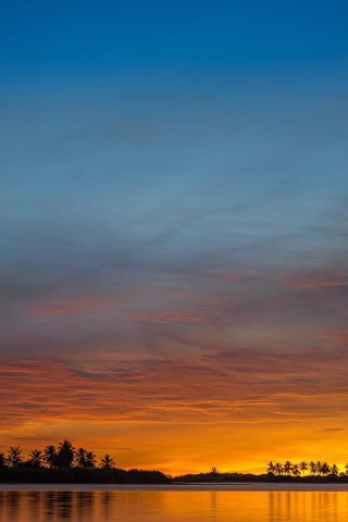 Das Ocean Sunset Wallpaper 320x480